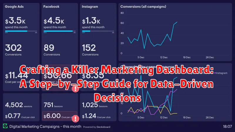 Crafting a Killer Marketing Dashboard: A Step-by-Step Guide for Data-Driven Decisions